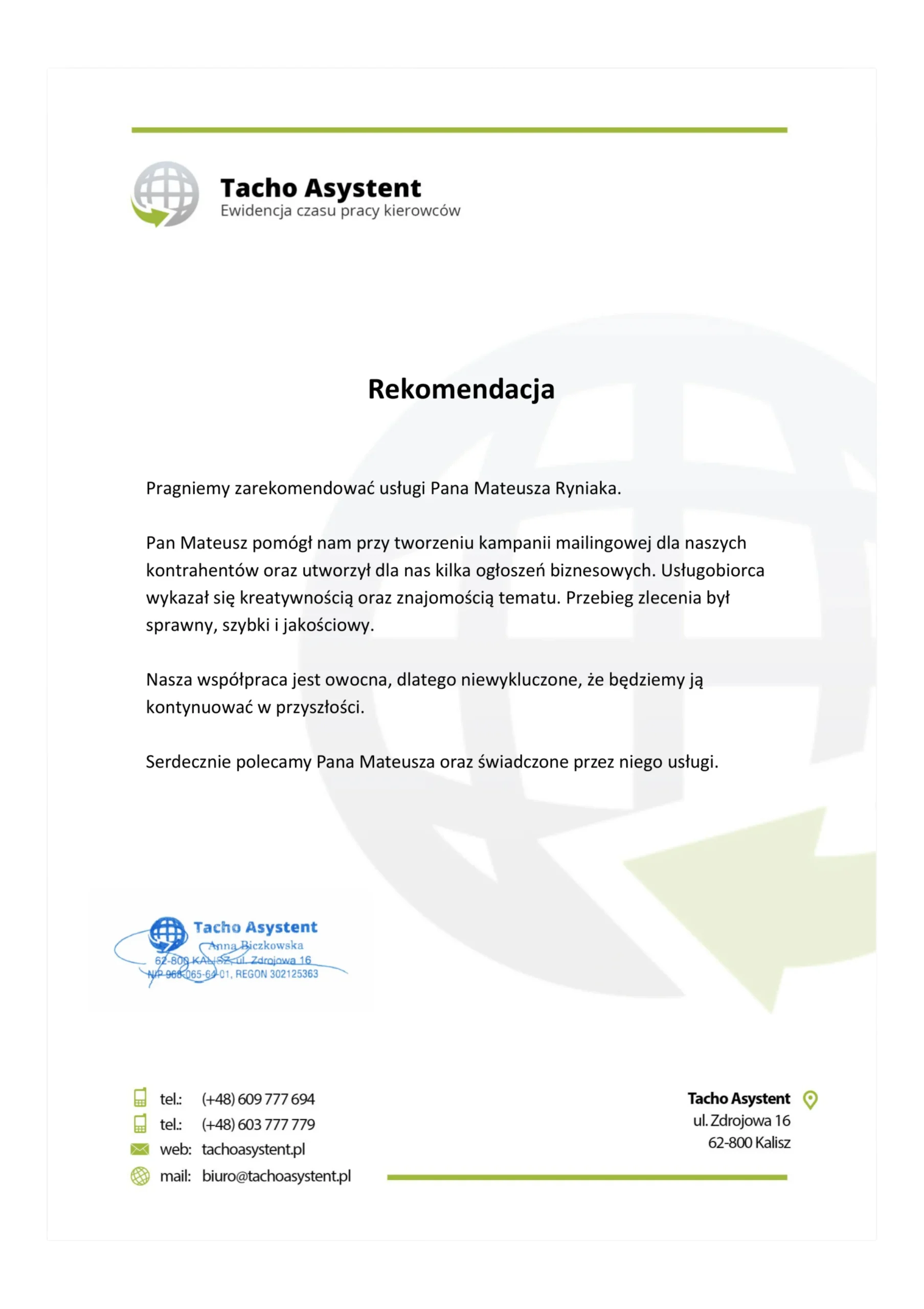 Referencja klienta 7