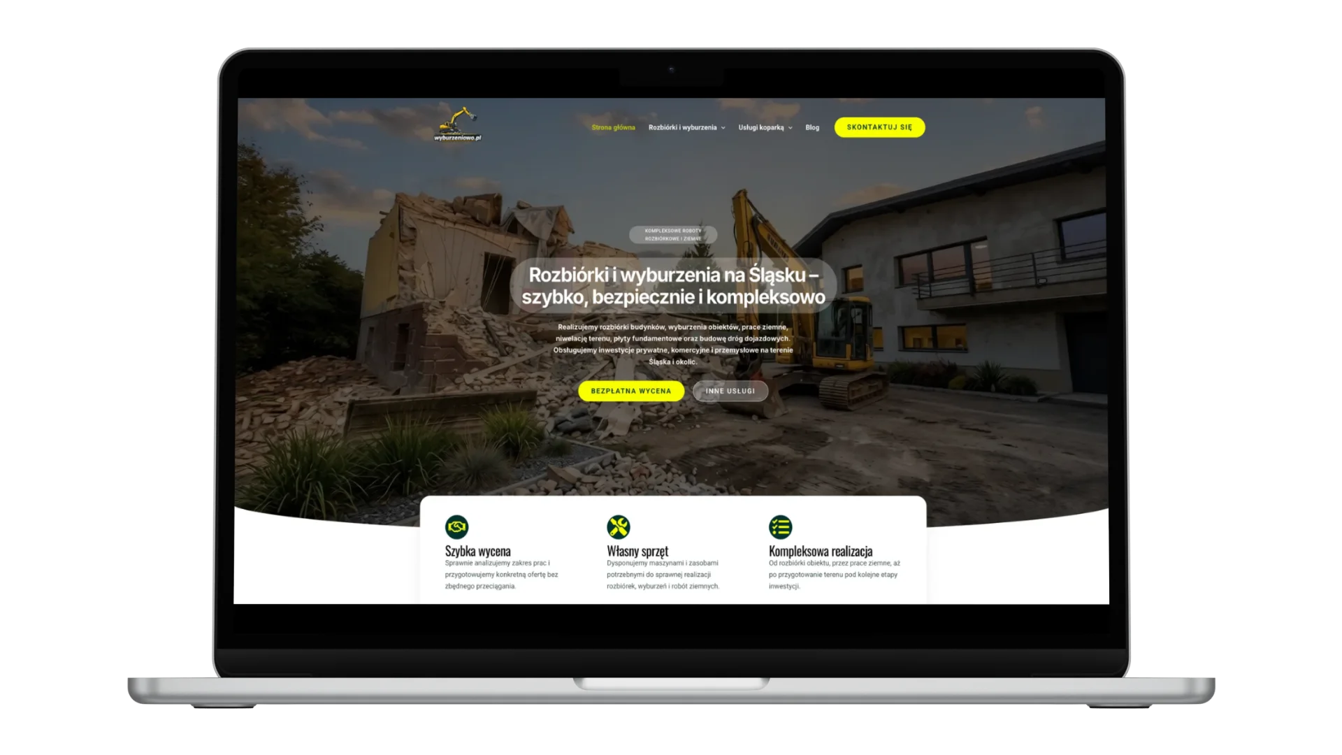 Wyburzeniowo.pl - realizacja strony internetowej i SEO